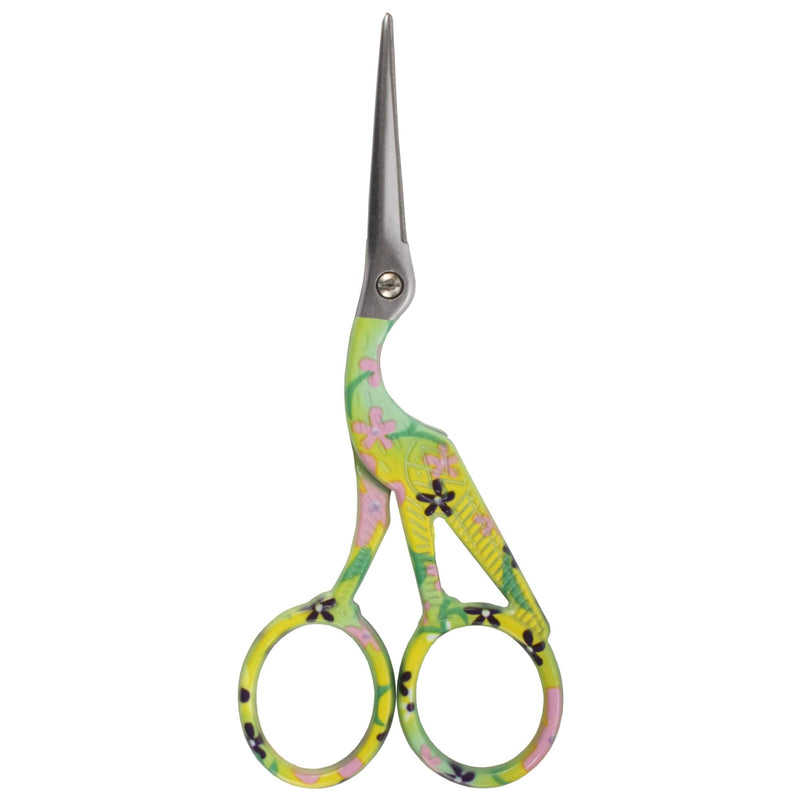 Yellow, sharp, pointed tip scissors