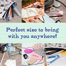 Mini Pen-Style and Push Portable Safety Scissors Set