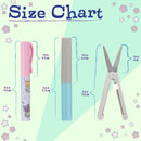 Mini Pen-Style and Push Portable Safety Scissors Set