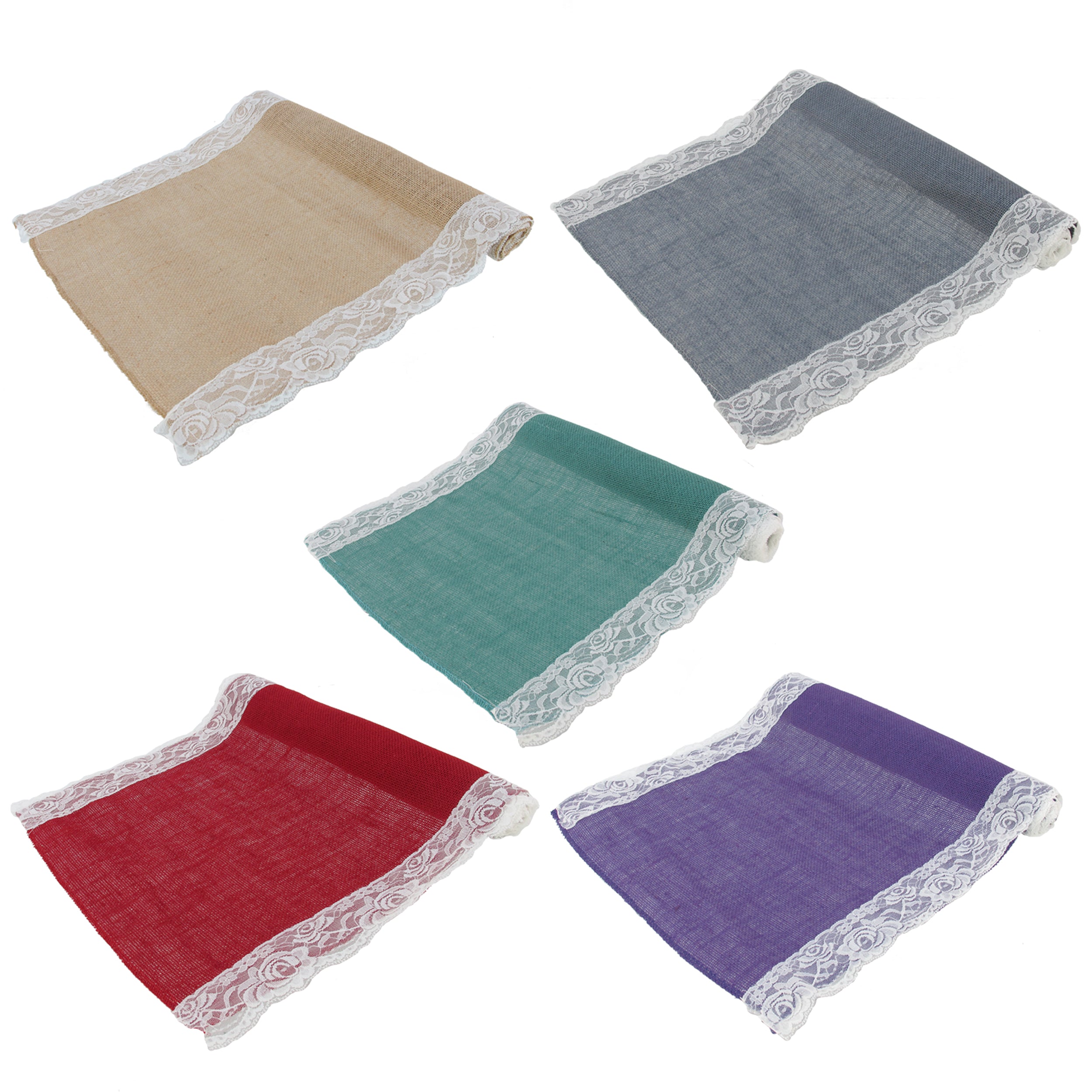 Add some rustic, organic, shabby or vintage feel to your wedding or event decor with our high quality Burlap Table Runners. These lace table runners with frayed edges measure and are sewn for stability to prevent fraying further. Great for any occasions, events or home usage