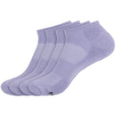 Unisex Bamboo Sports Ankle Socks: 4 Pairs