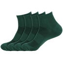 Unisex Quarter Bamboo Athletic Socks: 4 Pairs