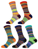 Women's Vintage Knitted Colorful Socks
