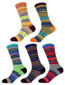 Women's Vintage Knitted Colorful Socks