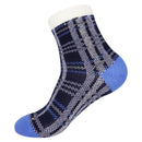 blue/white patterned sock