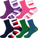 Assorted Fuzzy Stripe Solid Non-Slip Home Socks