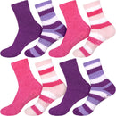 Assorted Fuzzy Stripe Solid Non-Slip Home Socks
