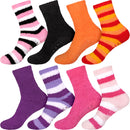 Assorted Fuzzy Stripe Solid Non-Slip Home Socks