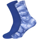 Women's Bamboo Tie Dye Crew Socks: 2 Pairs