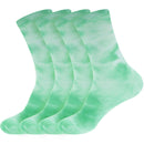 Women's Bamboo Tie Dye Crew Socks: 4 Pairs