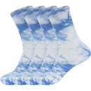 Men's Bamboo Tie Dye Crew Socks: 4 Pairs