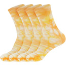 Women's Bamboo Tie Dye Crew Socks: 4 Pairs