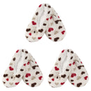 Women's Hearts Stripes Non-Slip Lined Slippers Assortments