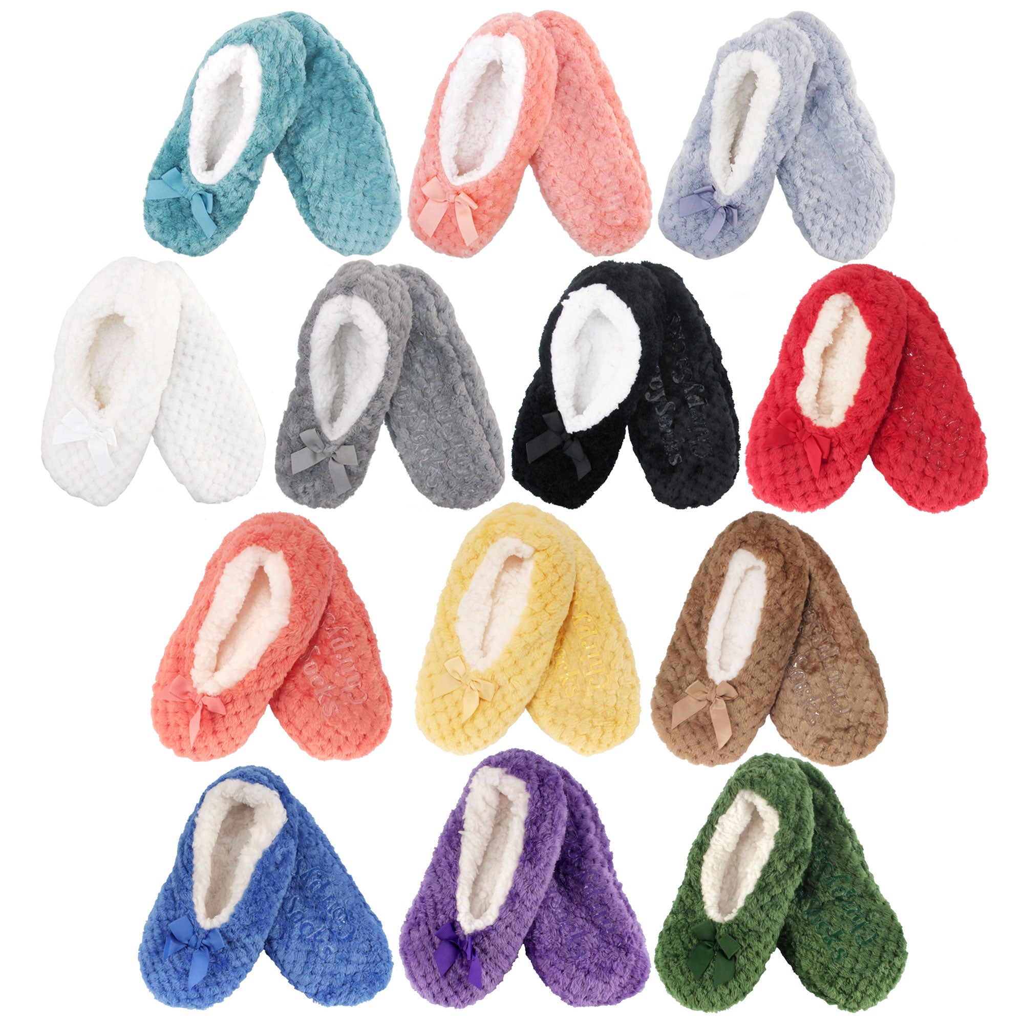 Women's Soft Touch Non-Slip Lined Slippers: 1 Pair