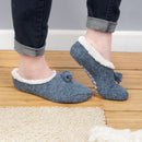 Women's Fancy Yarn Slippers: 1 Pair