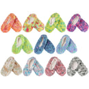 Women's Multicolor Fuzzy Slippers: 3 Pairs