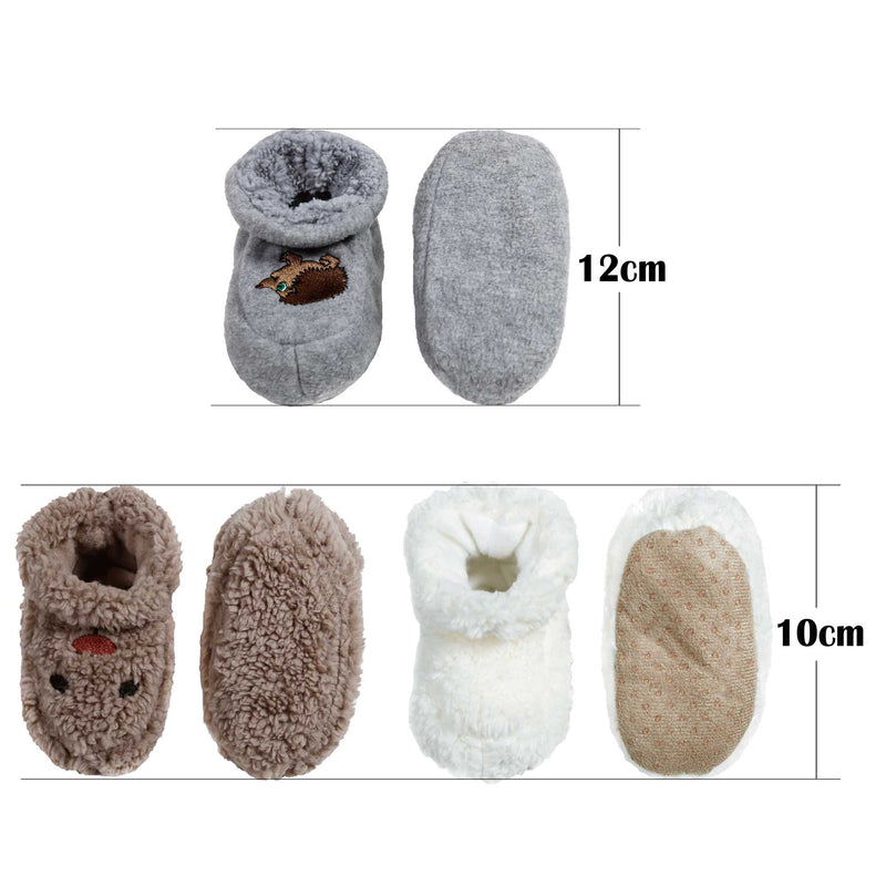 infant toddler furry slippers size guide