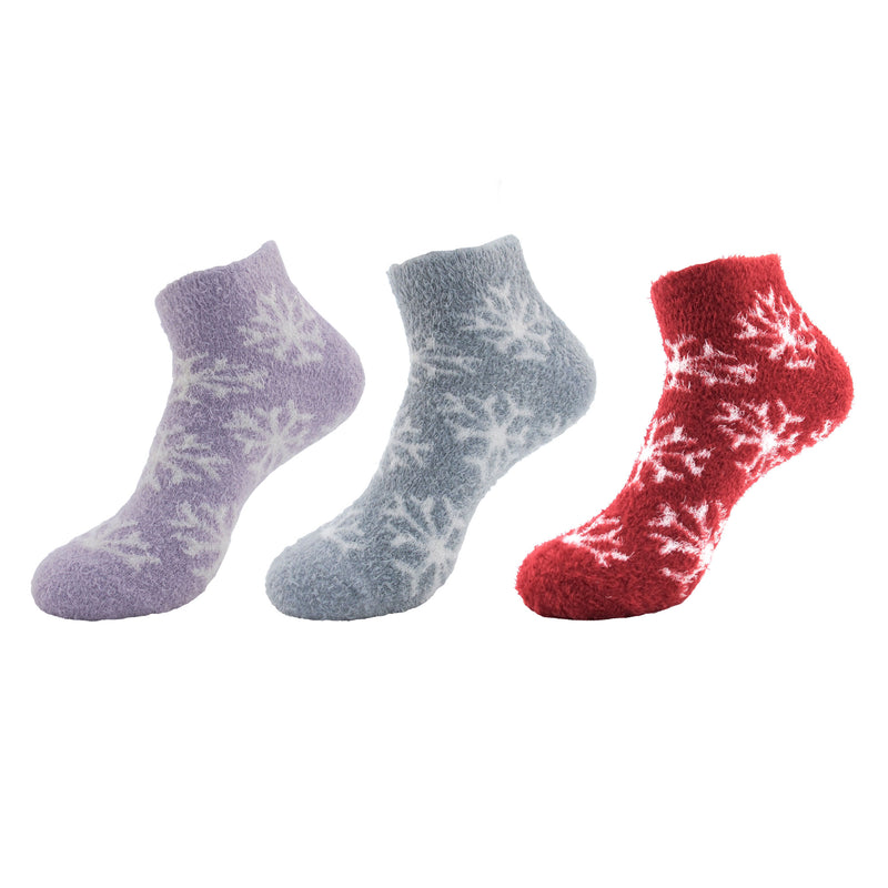 Women's Fuzzy Feather Yarn Soft Warm Ankle Socks