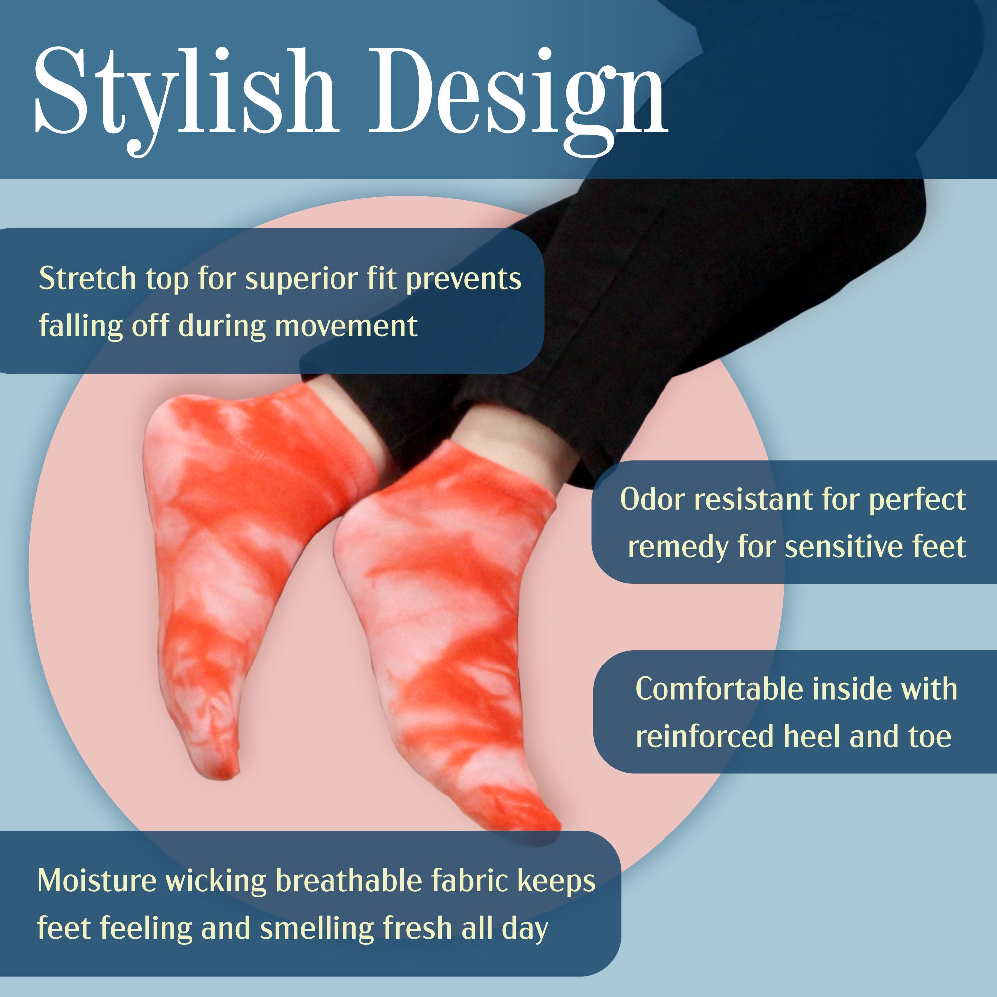 Information on tie dye bamboo socks