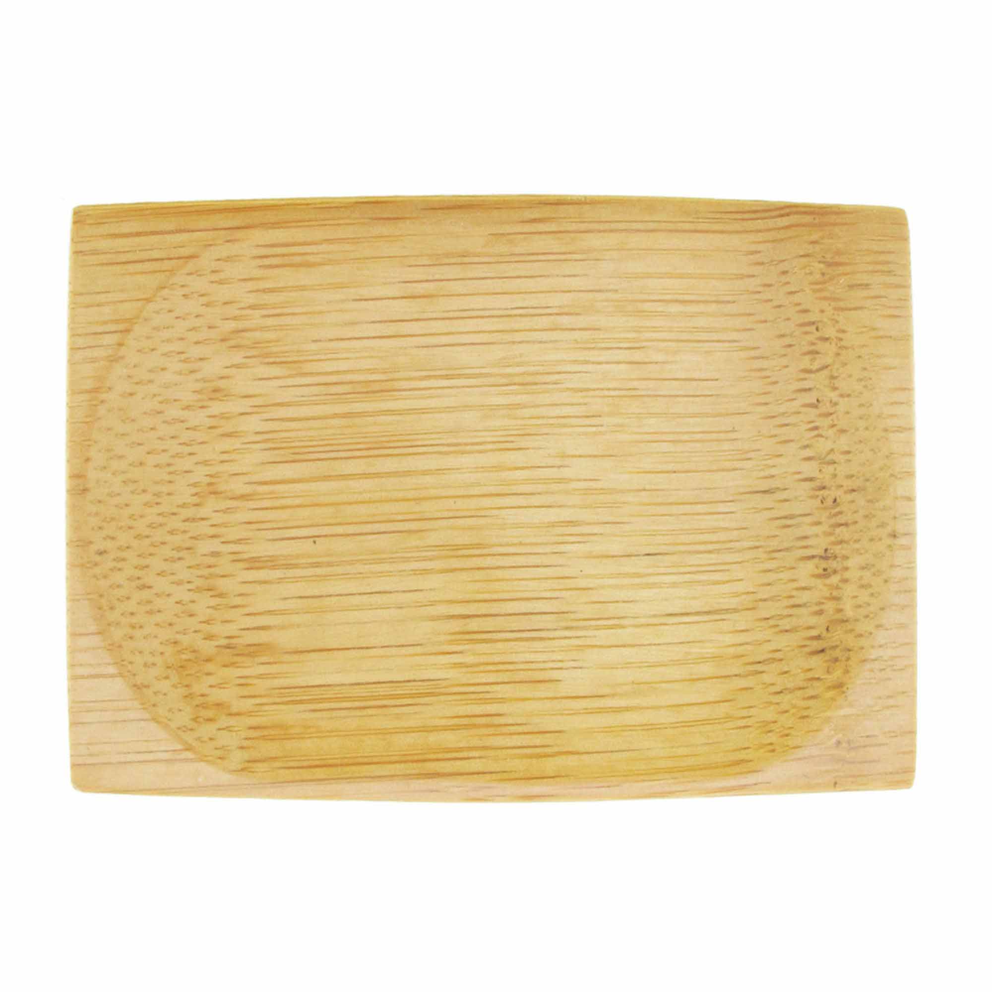 Oval Indented Small Bamboo Dishes