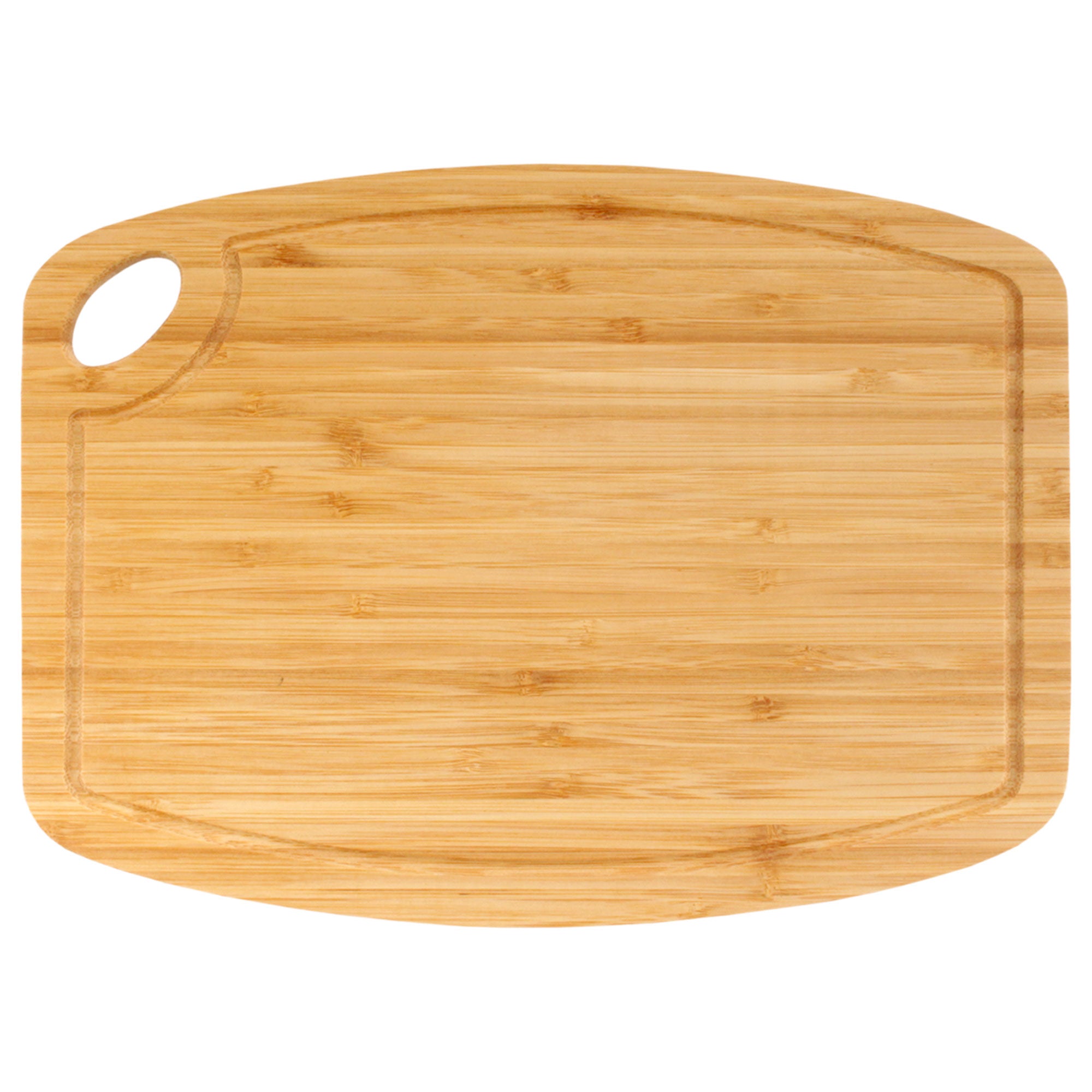 Vertical Cut Bamboo Cutting Board with Hanging Hole 11.75" x 8.63" x 0.40"/0.75"