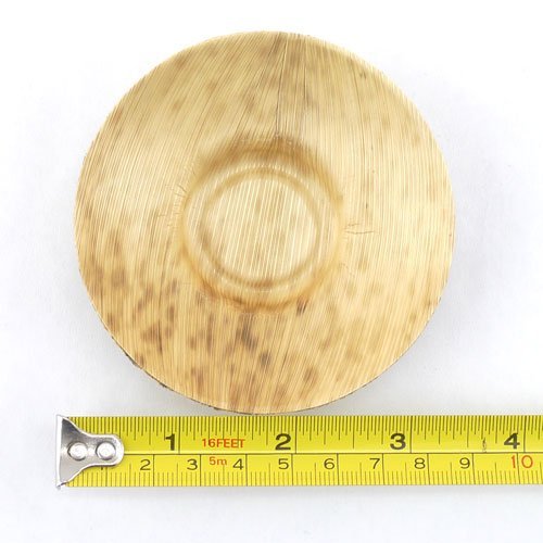 measurements of shallow bamboo leaf dish
