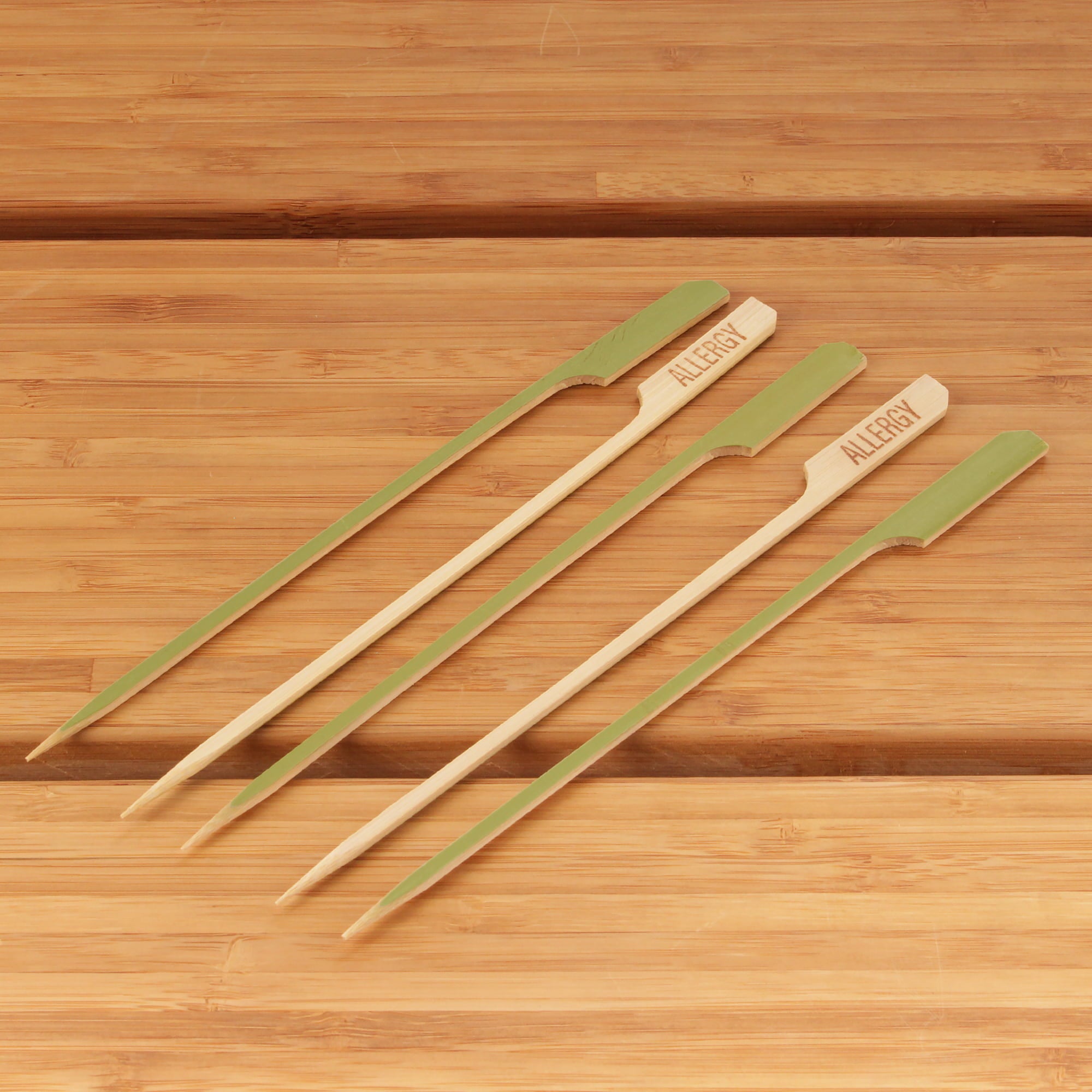 Allergy Paddle Bamboo Food Picks