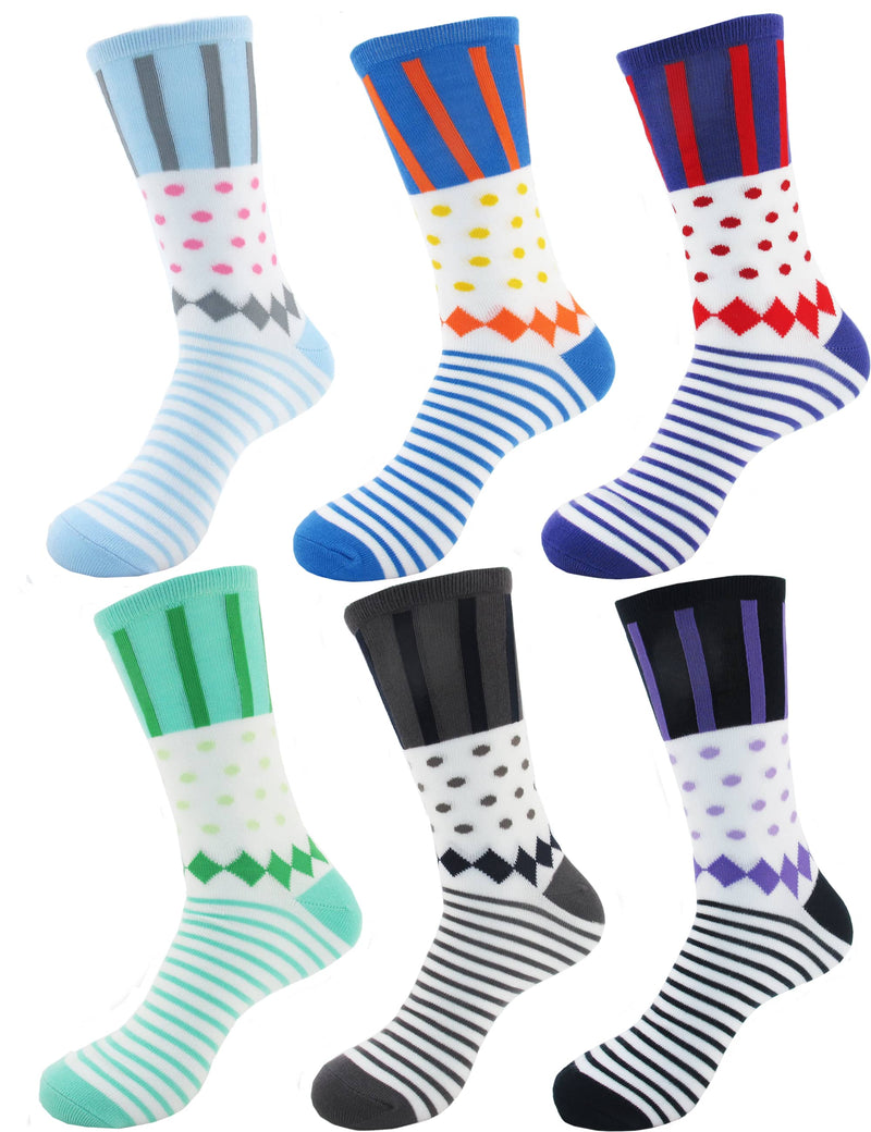 women's bulk bamboo colorful polka dot socks