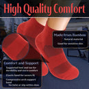 bamboo quarter crew socks information chart