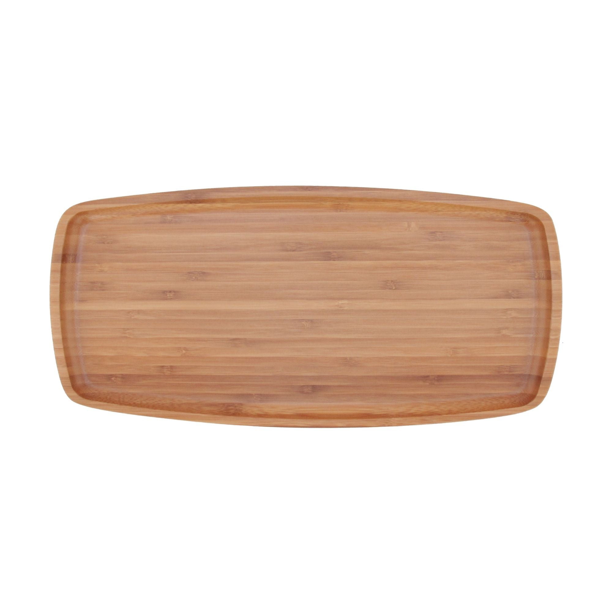 bamboo rectangle plate 14" x 7" front