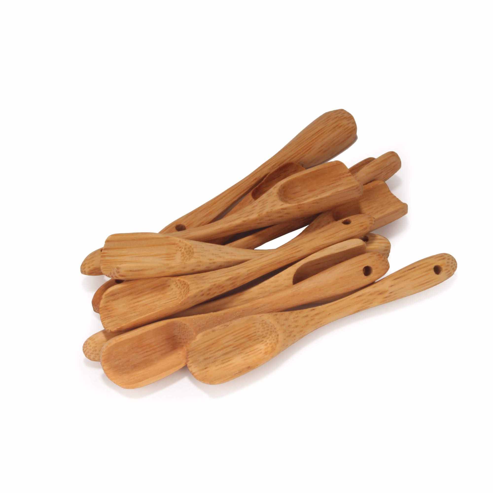 Carbonized Brown Bamboo Deep Scoop
