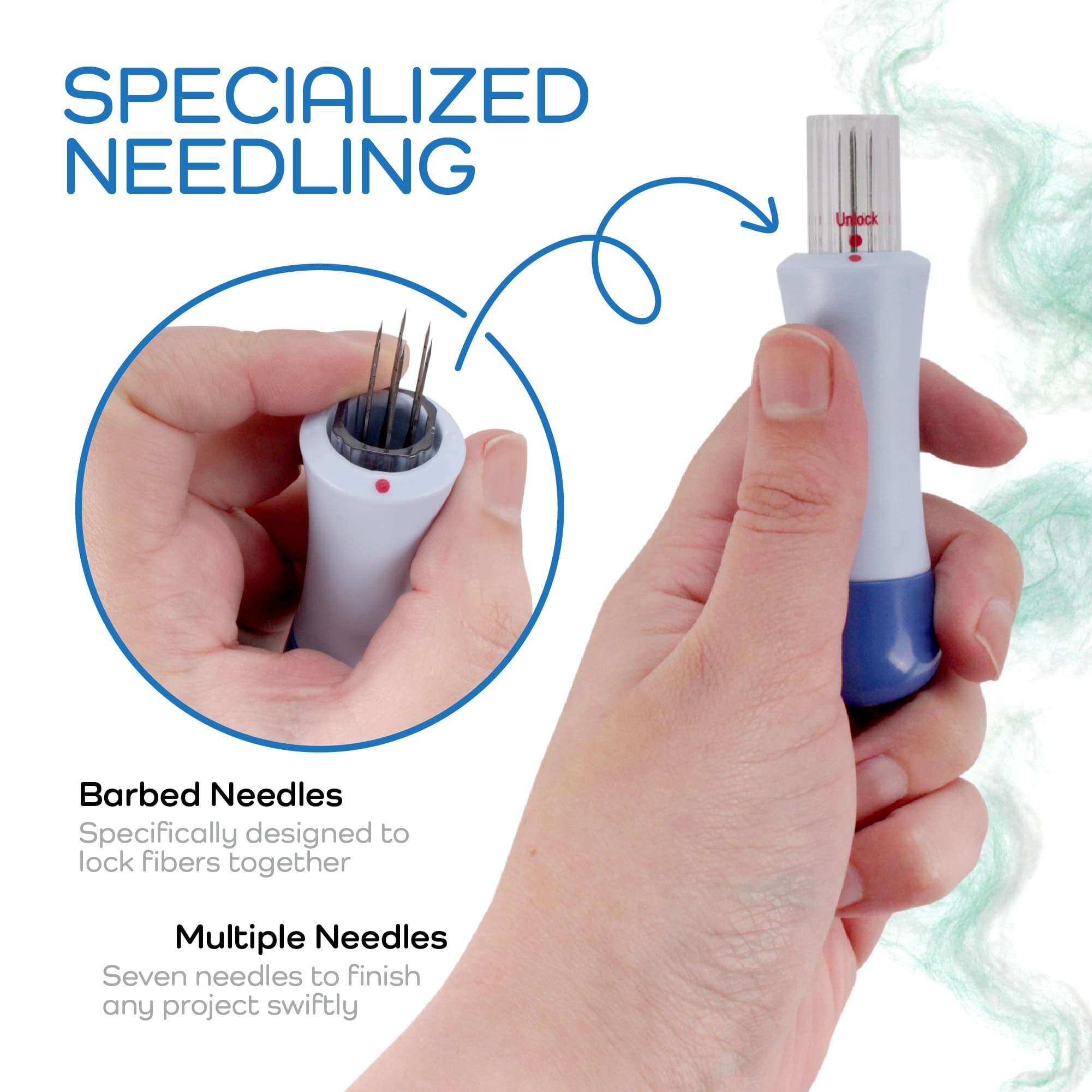 7 pointed felting needle