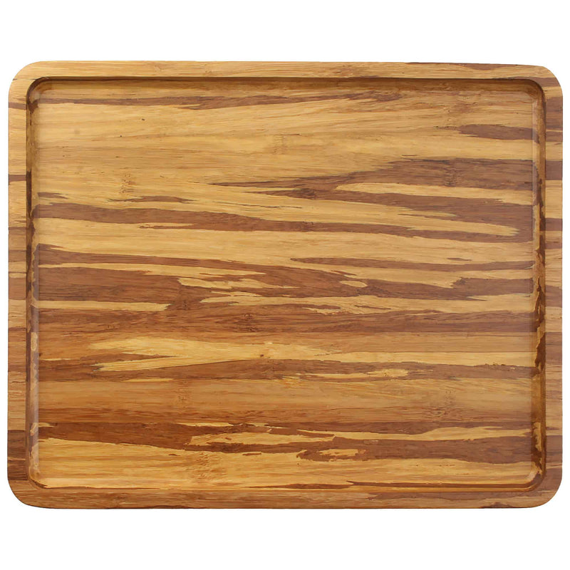 Bamboo Reusable Tiger Stripe Serving Trays