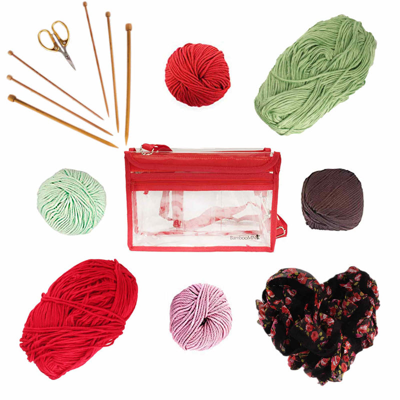 DIY Bamboo Yarn Knitting Kit
