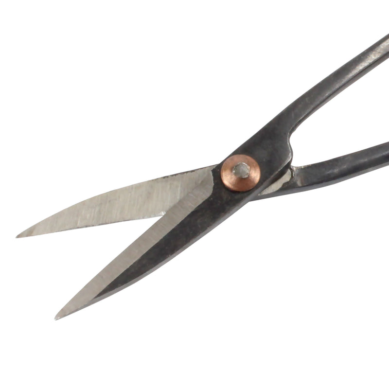 black bonsi trimming scissors tool close up