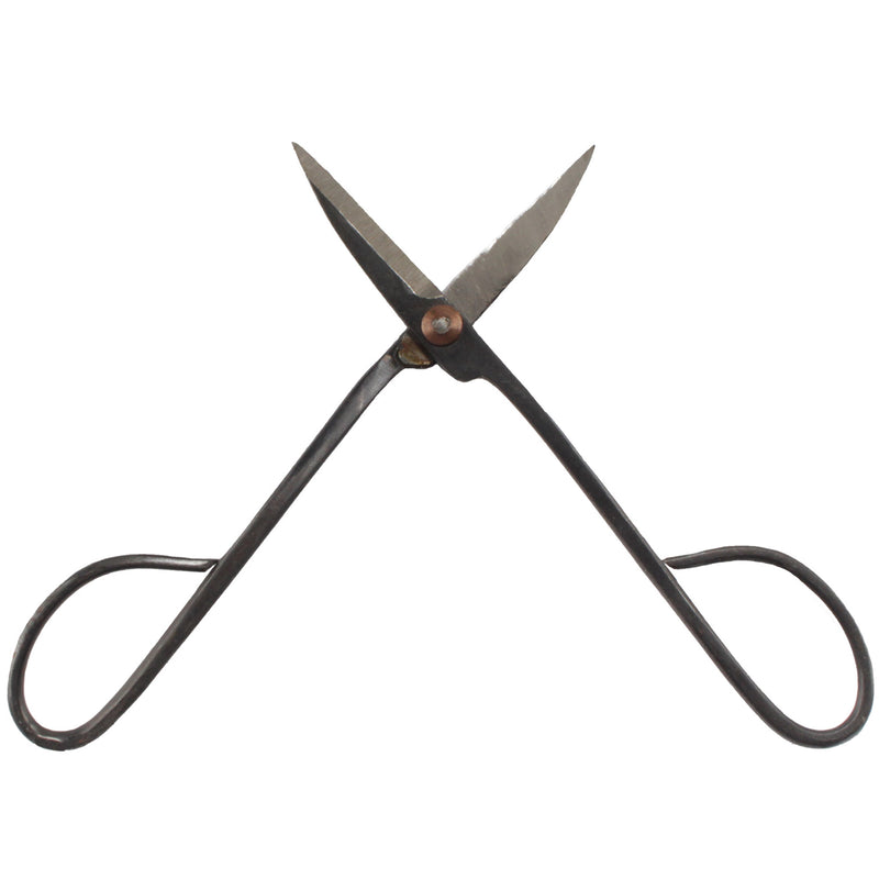 black bonsi trimming scissors tool open