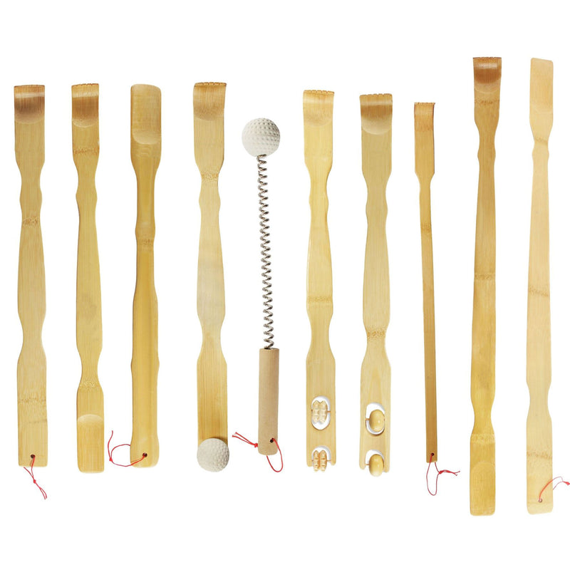 blank bamboo backscratcher massager tool