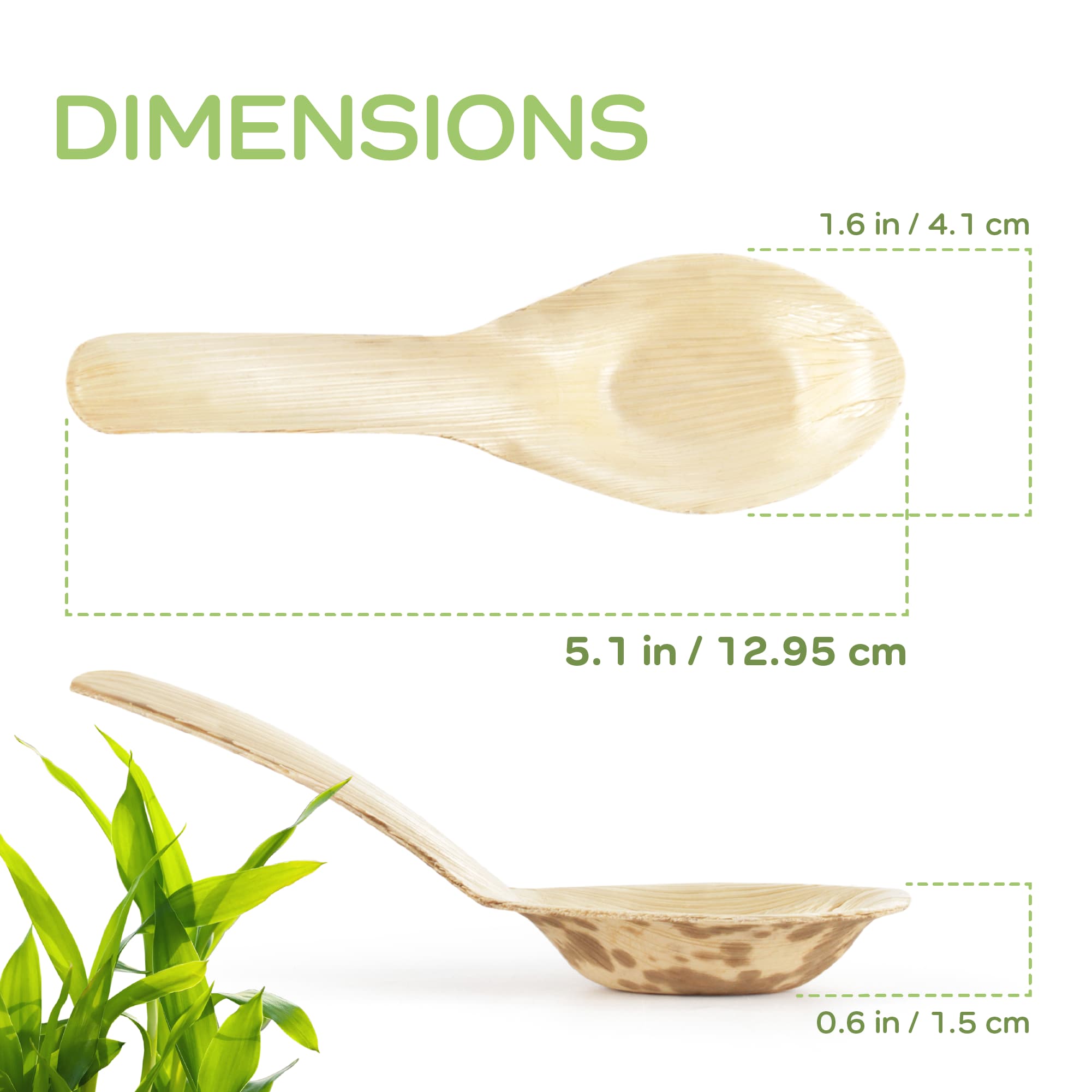 Bamboo Leaf Chinese Soup Spoon