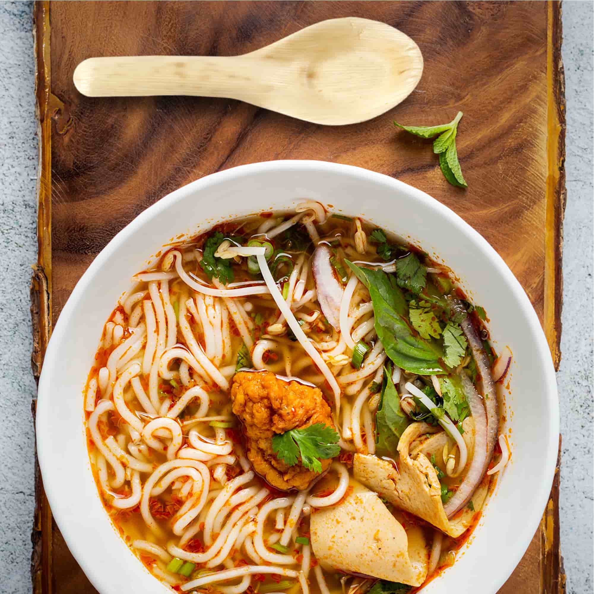 Bamboo Leaf Chinese Soup Spoon