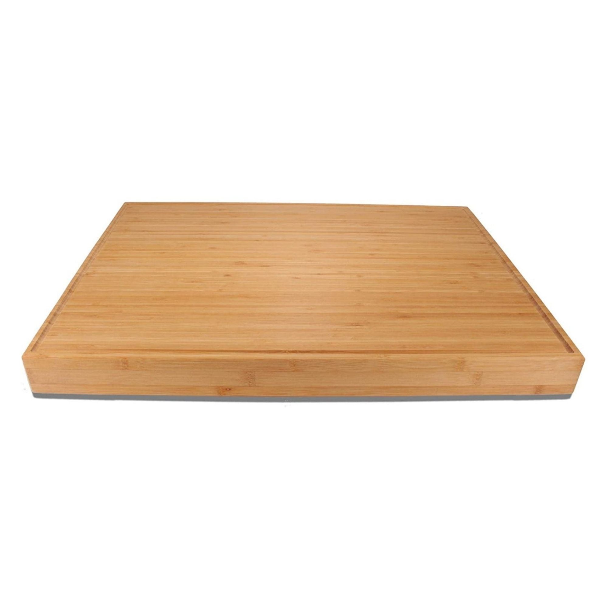 bamboo heavy duty butcher block cutting board side