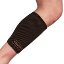Copper D - Calf Compression Sleeve in black/copper dots