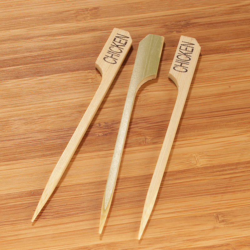 chicken label bamboo paddle picks full