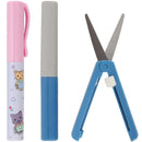 Mini Pen-Style and Push Portable Safety Scissors Set