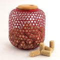 Woven Bamboo Wine Cork Collector Cage Display