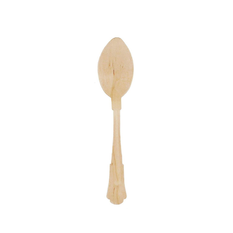 disposable wood flatware spoon