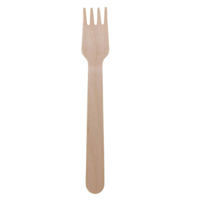 disposable wood flatware fork