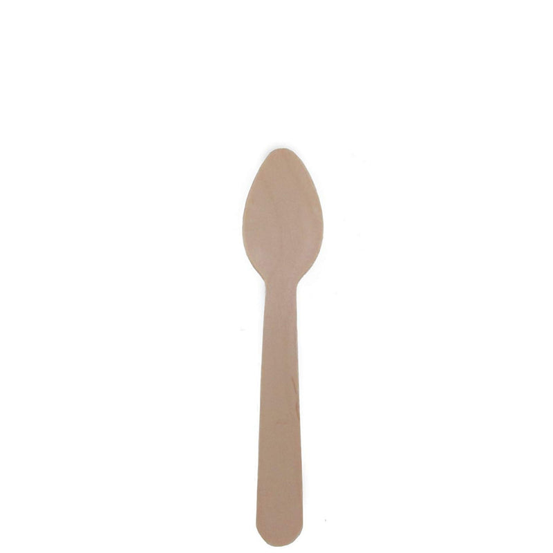 disposable wood flatware desset spoon