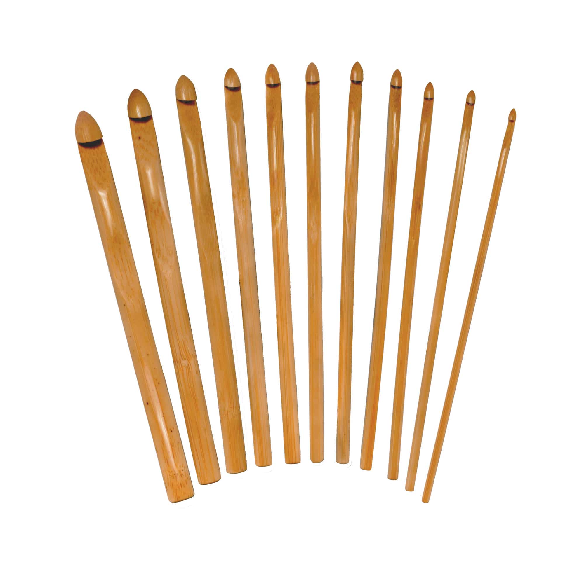 Lion BRAND Bamboo Crochet Hook Set Sizes J/10mm to N/13mm 023032061122 for  sale online