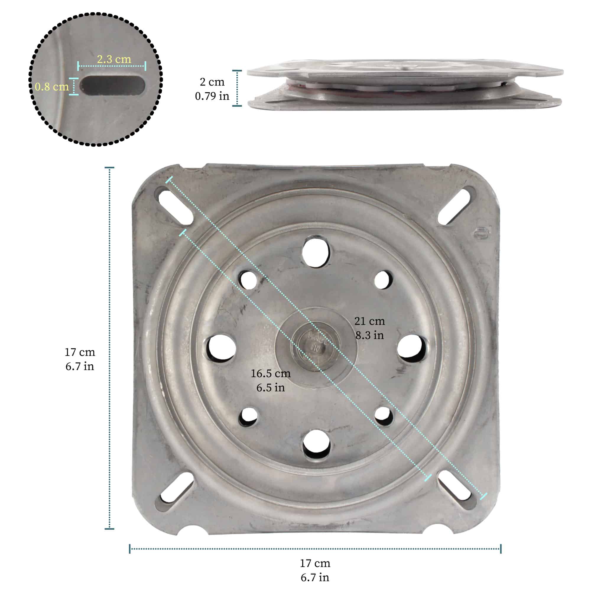 Flat Small Swivel Plate