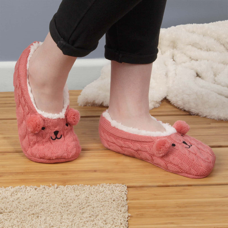 fuzzy nonslip animal slippers